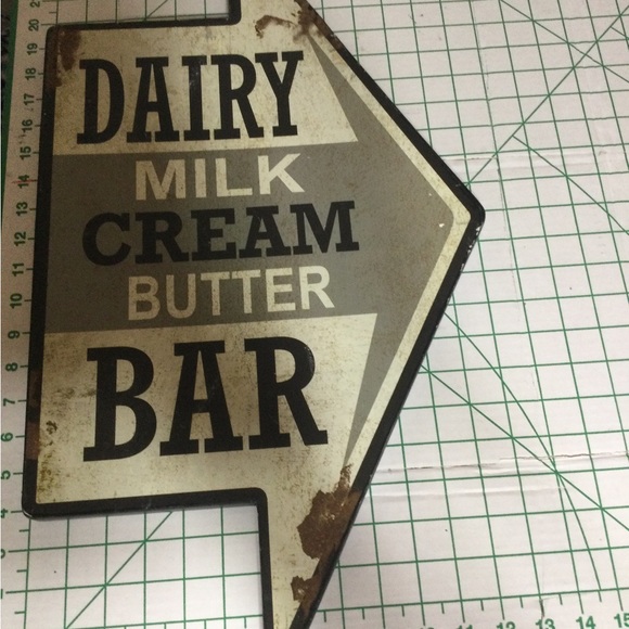 NWT.  Distressed Rustic Metal Sign.  Been sitting in Moms closet - Picture 2 of 11